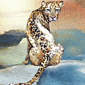 Leopard Watercolor Animal Art Painting